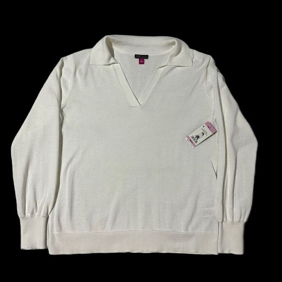 NWT Vince Camuto Women’s Pullover Collared Lightweight Sweater - Picture 6 of 13